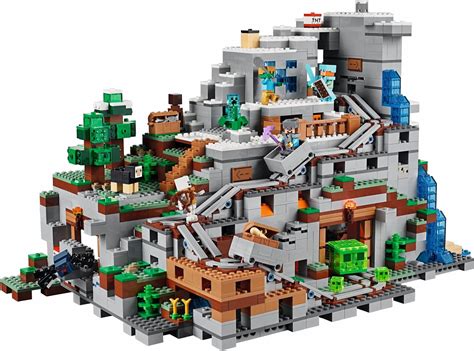 Lego Imagens Oficiais Do Gigantesco Minecraft Mountain Cave