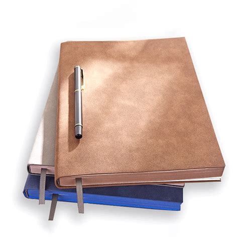 A5 Organizer Planner Soft Cover Leather Notebook With Craft Paper