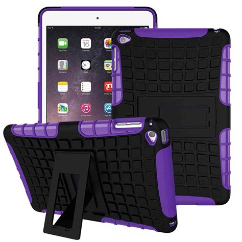 Rugged Tough Shockproof Case Apple Ipad Mini 4 Purple