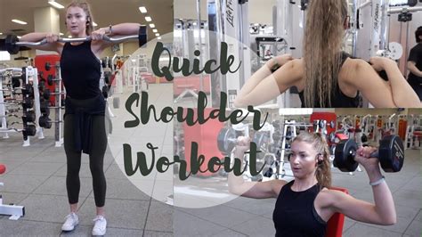 Quick And Easy Shoulder Workout Carly Taylor Fitness Youtube
