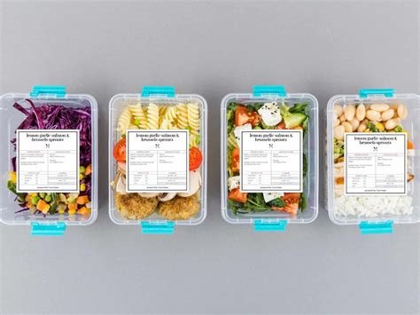 Editable Meal Plan Labels For Meal Prep Containers Freezer Meal Planner