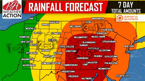 Rainfall Totals Raised As Coastal Storm Pushes Farther West Pa