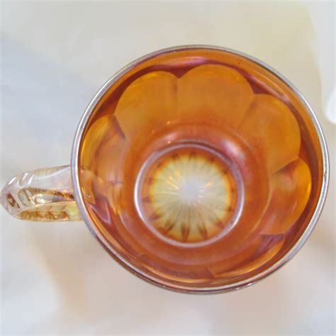 Antique Imperial Marigold Flute 393 Carnival Glass Punch Cup Carnival Glass