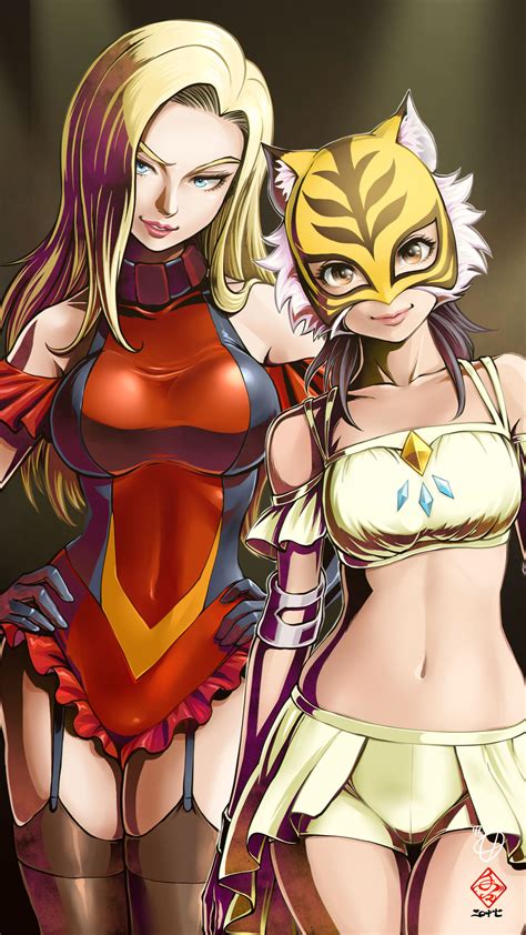 Takaoka Haruna Spring Tiger And Miss X Tiger Mask W Drawn By
