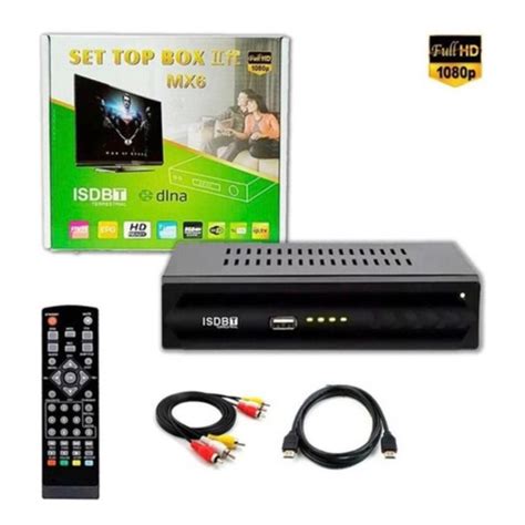 Conversor De Tv Digital Set Top Box Receptor E Gravador Stb Shopee Brasil