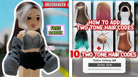 HOW TO ADD TWO TONE HAIR ID CODES 10 TWO TONE HAIR ID CODES FOR