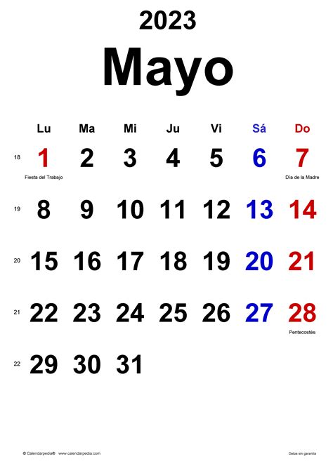 Calendario De Mayo 2023 Para Imprimir Gratis Imagesee