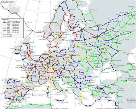 European High Speed Railway Network In 2050 Imaginarymaps