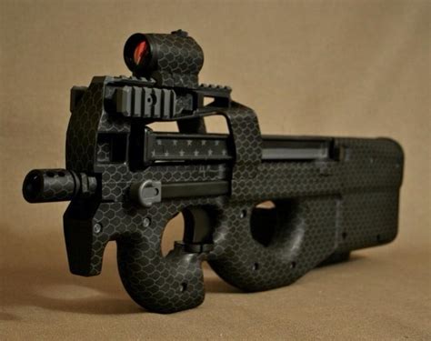 Ps90 Sbr With Custom Duracoat In Midnight Snakeskin Fn Herstal Firearms