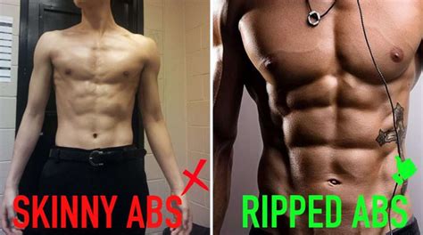 skinny abs vs ripped abs thebodybuildingblog