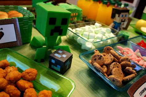 Minecraft Birthday Party Ideas Photo 11 Of 38 Catch My Party