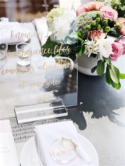 Custom Clear Acrylic Tabletop Sign With Clear Acrylic Stand Etsy
