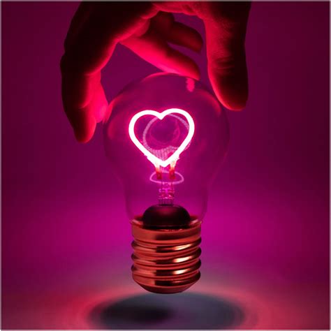 The Heart Bulb Led Art Heart Shaped Light Bulb Ubicaciondepersonas