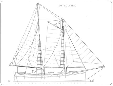 50′ Gulnare Heavy Duty Schooner George Buehler Yacht Design
