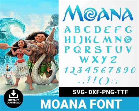 Moana Font Alphabet Svg Svgforcrafters Free And Premium Svg Cut Files