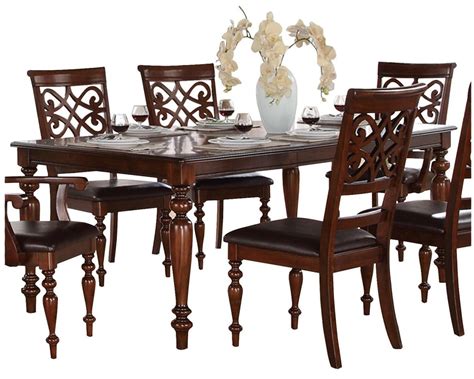 Homelegance Creswell Dining Table In Dark Cherry 5056 78 By Dining