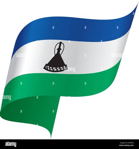 Lesotho Flag Vector Illustration Stock Vector Image And Art Alamy