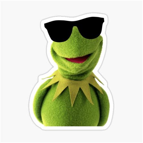 Cool Kermit The Frog Sticker For Sale By Sandis008 Redbubble