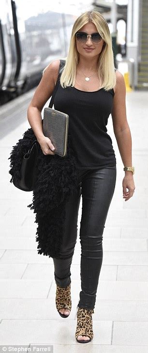Billie Faiers Sizzles In Tight Leather Trousers After Sister Sam