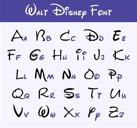 Disney Font Letters Cut Out Images Disney Font Alphabet Letters My