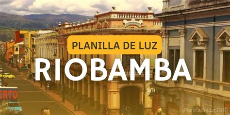Planilla De Luz Riobamba Consultar Pagar Y Descargar Pdf