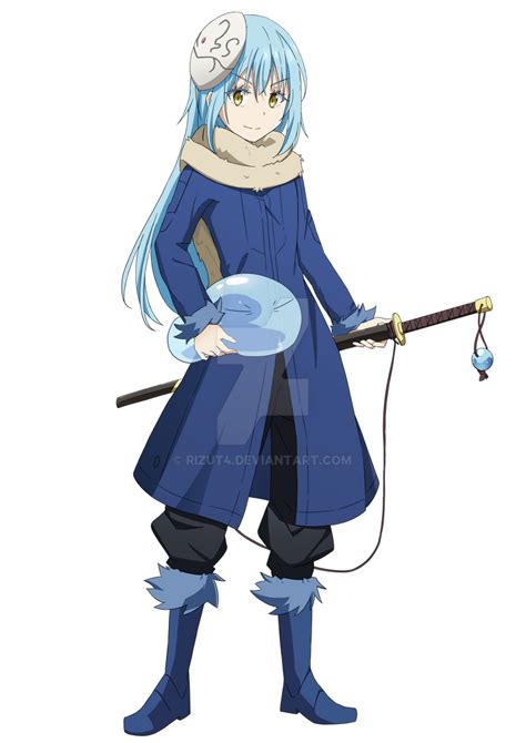 Rimuru Commission By Rizut4 On Deviantart Blue Hair Anime Boy Cute