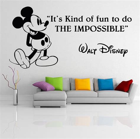 You may discovered one other disney wall quotes decals higher design ideas. Walt Disney Quote Wall Sticker - Decor Art Gift Vinyl Motivational Inspirational Decal - Life ...