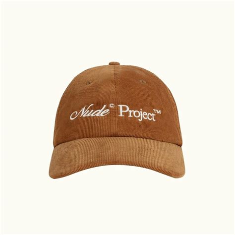 Hombre Mujer Corduroy Panels Hat Brown Gorras Nude Project Megan