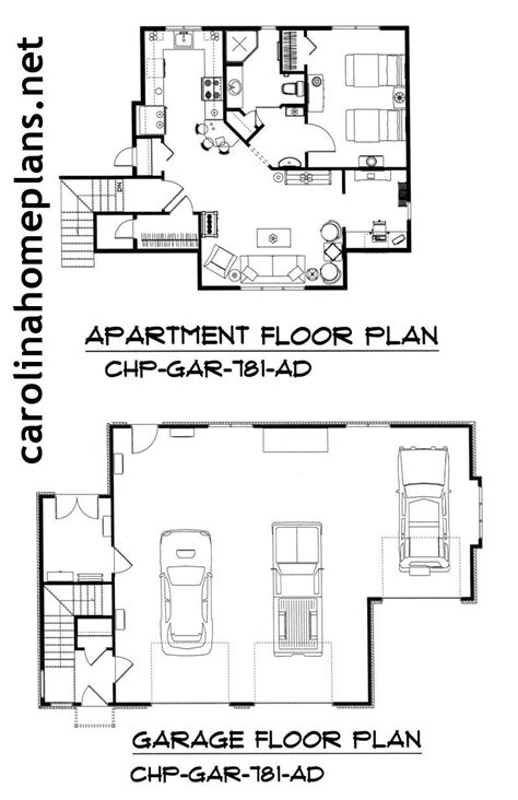 Not only do garage plans with apartments provide your home or lot with additional square footage but the uses are we offer 2 level 3 car garage floor plans with apartment 3 car garages w modern open living spaces more. 3-car garage/apartment plan. Lots of storage and workshop space. *****Also available in 2-car ...