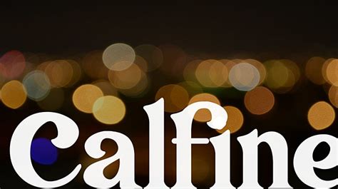 Calfine Font Download Free For Desktop And Webfont