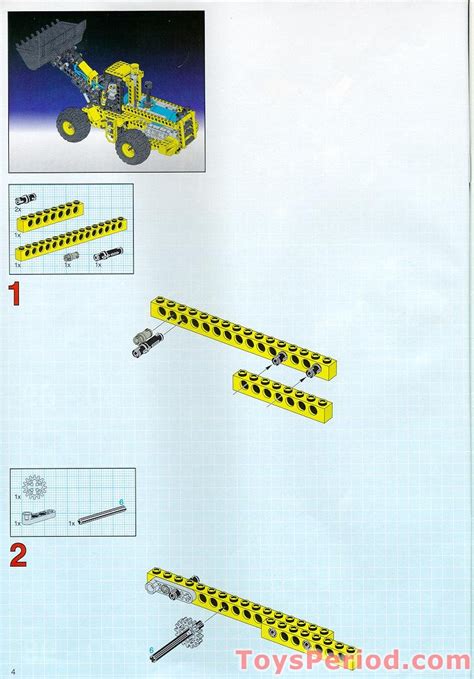 Lego 8459 Pneumatic Front End Loader Set Parts Inventory And