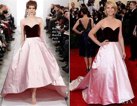 Claire Danes In Oscar De La Renta 2014 Met Gala Red Carpet Fashion