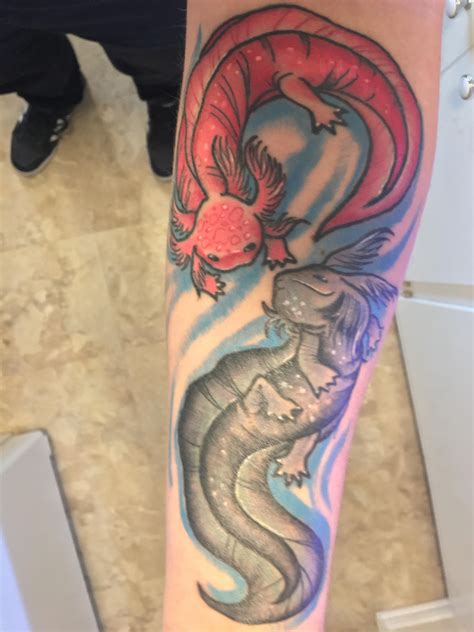 This is one of the most popular tattoo parlors in around the area of 98501. Completed Axolotls by Tori at Exile in Olympia WA Japanese ...