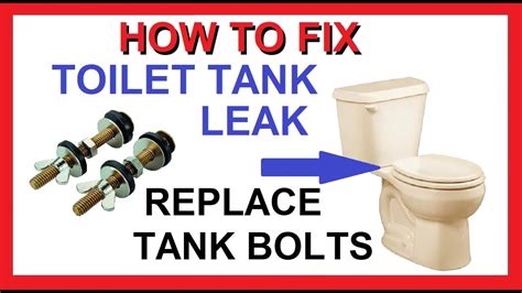 How To Replace Toilet Tank To Bowl Bolts And Gasket Fix Toilet Tank Water Leak Cheap Easy