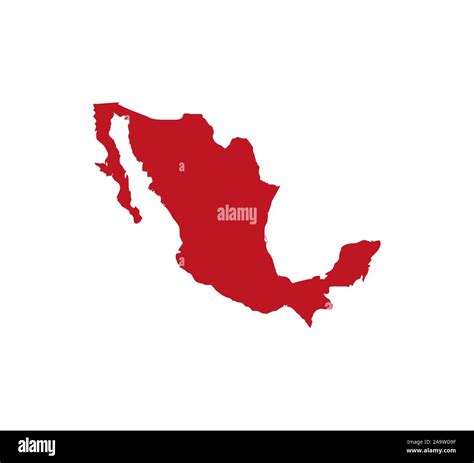 Mexico Map Outline Stock Vector Images Alamy