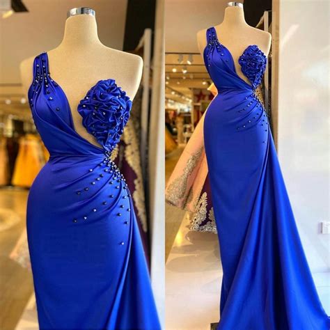 Enjoy wearing any of our elegant and cheap short prom dress styles and feel beautiful. Gorgeous Royal Blue Prom Dresses 2021 African One Shoulder ...