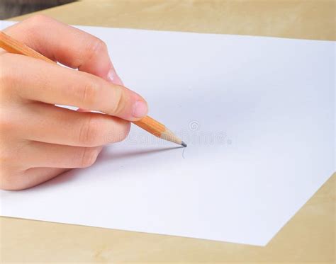 Hand Write On A Blank Paper Stock Image Image Of Blank Retro 24866323