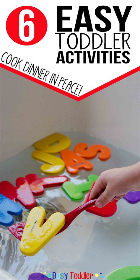 Easy Toddler Activities While You Cook Busy Toddler Easy Toddler
