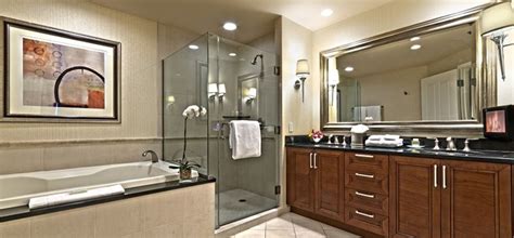 The 2 bedroom suite at the mgm signature is actually two penthouse suites with a connector. Bathroom Deluxe Jr. Suite ~ The Signature MGM ~ Las Vegas ...