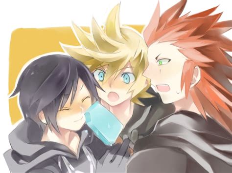 Roxas Xion And Axel Kingdom Hearts And 1 More Drawn By