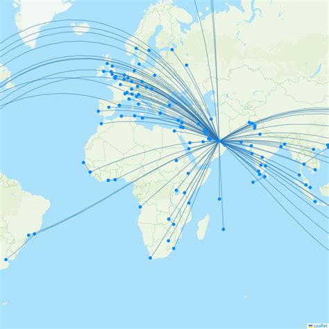 Learn More About Emirates And See Their Route Map Flight Routes
