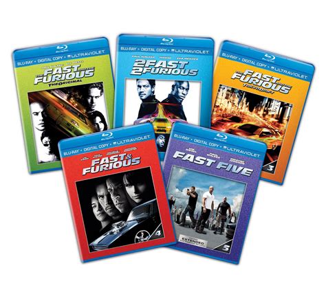 Fast And Furious 1 5 Bundle Blu Ray Digital Copy