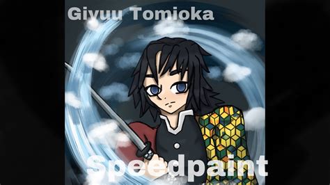 Giyuu Tomioka Speedpaintdemon Slayer Youtube