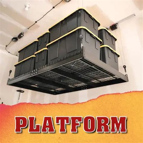 Electric Motorized Garage Storage Platform Lift By Auxx Lift 600lb Lo