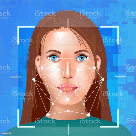 Facial Recognition System Concept Face Id Face Recognition 3d Scanning