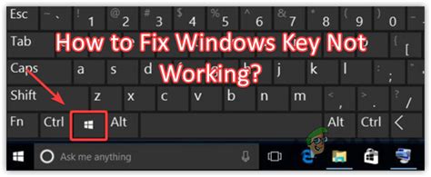 Fix Keyboards Windows Key Not Working On Windows 1011