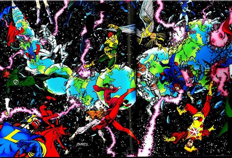 Capns Comics Crisis On Infinite Earths 1 Cover By George Perez