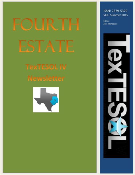 The Fourth Estate Summer 2015 Vol 31 Issue 2 Von Textesol Iv Editor