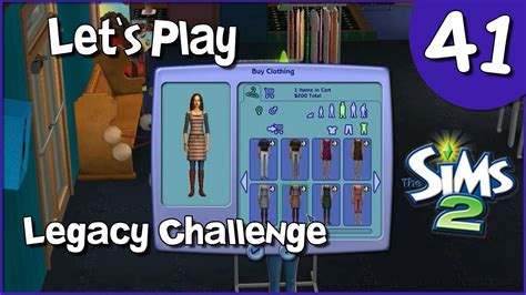Lets Play The Sims 2 Legacy Challenge 41 New Outfits Youtube
