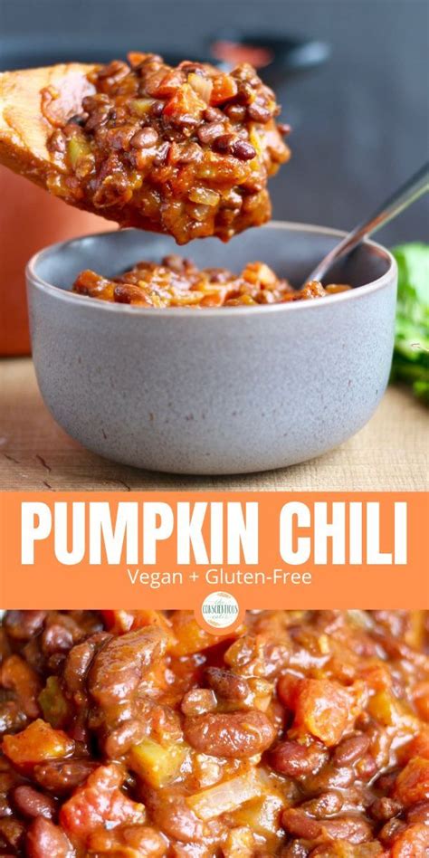 Hearty Vegan Pumpkin Chili Recipe Vegan Pumpkin Recipes Vegan